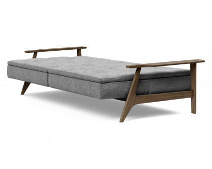 Innovation Living Dublexo Frej Sofa Bed Smoked Oak - 563 Twist Charcoal