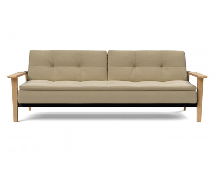 Innovation Living Dublexo Frej Sofa Bed Oak - 571 Vivus Dusty Sand