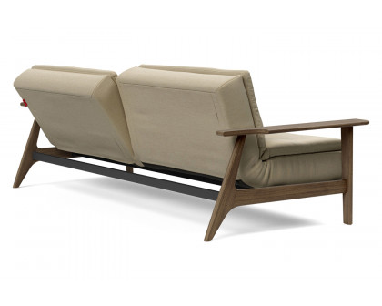 Innovation Living Dublexo Frej Sofa Bed Smoked Oak - 571 Vivus Dusty Sand