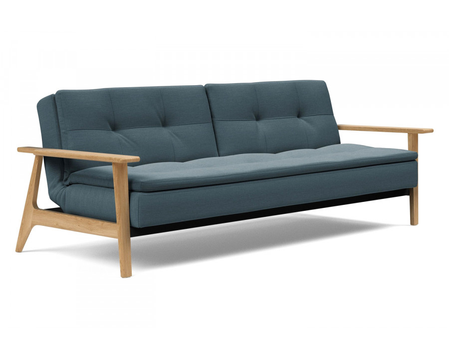 Innovation Living Dublexo Frej Sofa Bed Oak - 573 Vivus Dusty Blue