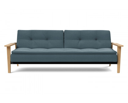 Innovation Living Dublexo Frej Sofa Bed Oak - 573 Vivus Dusty Blue