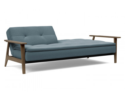 Innovation Living Dublexo Frej Sofa Bed Smoked Oak - 573 Vivus Dusty Blue