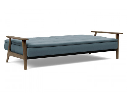 Innovation Living Dublexo Frej Sofa Bed Smoked Oak - 573 Vivus Dusty Blue