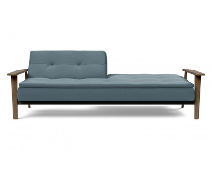 Innovation Living Dublexo Frej Sofa Bed Smoked Oak - 573 Vivus Dusty Blue