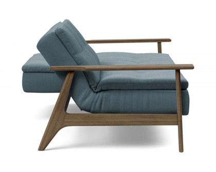 Innovation Living Dublexo Frej Sofa Bed Smoked Oak - 573 Vivus Dusty Blue