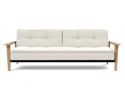 Innovation Living Dublexo Frej Sofa Bed Oak - 574 Vivus Dusty Off White