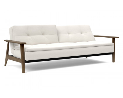 Innovation Living Dublexo Frej Sofa Bed Smoked Oak - 574 Vivus Dusty Off White