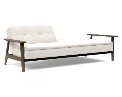 Innovation Living Dublexo Frej Sofa Bed Smoked Oak - 574 Vivus Dusty Off White