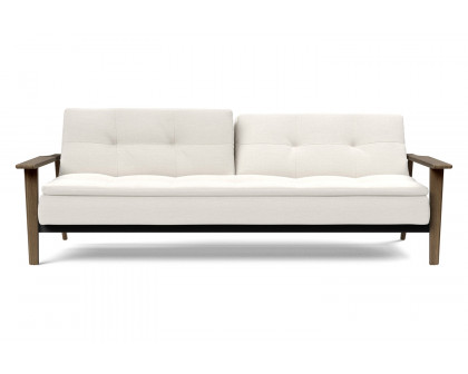 Innovation Living Dublexo Frej Sofa Bed Smoked Oak - 574 Vivus Dusty Off White