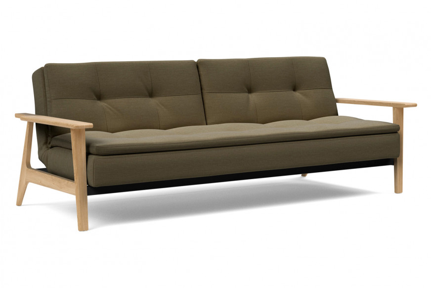 Innovation Living™ Dublexo Frej Sofa Bed Oak - 575 Vivus Dusty Olive