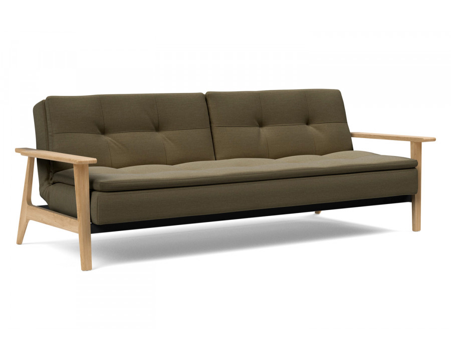 Innovation Living Dublexo Frej Sofa Bed Oak - 575 Vivus Dusty Olive