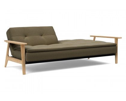 Innovation Living™ Dublexo Frej Sofa Bed Oak - 575 Vivus Dusty Olive