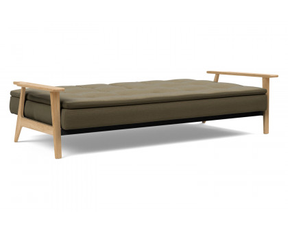 Innovation Living™ Dublexo Frej Sofa Bed Oak - 575 Vivus Dusty Olive