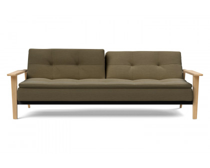 Innovation Living™ Dublexo Frej Sofa Bed Oak - 575 Vivus Dusty Olive