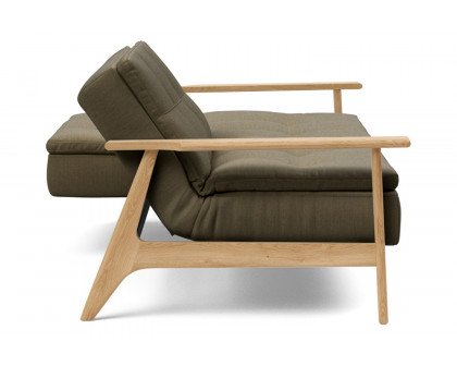 Innovation Living™ Dublexo Frej Sofa Bed Oak - 575 Vivus Dusty Olive