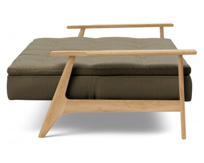 Innovation Living™ Dublexo Frej Sofa Bed Oak - 575 Vivus Dusty Olive