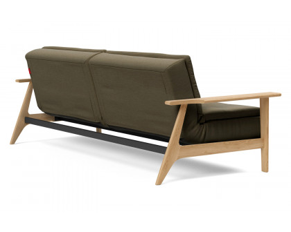 Innovation Living™ Dublexo Frej Sofa Bed Oak - 575 Vivus Dusty Olive