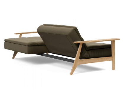 Innovation Living™ Dublexo Frej Sofa Bed Oak - 575 Vivus Dusty Olive