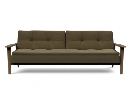 Innovation Living Dublexo Frej Sofa Bed Smoked Oak - 575 Vivus Dusty Olive