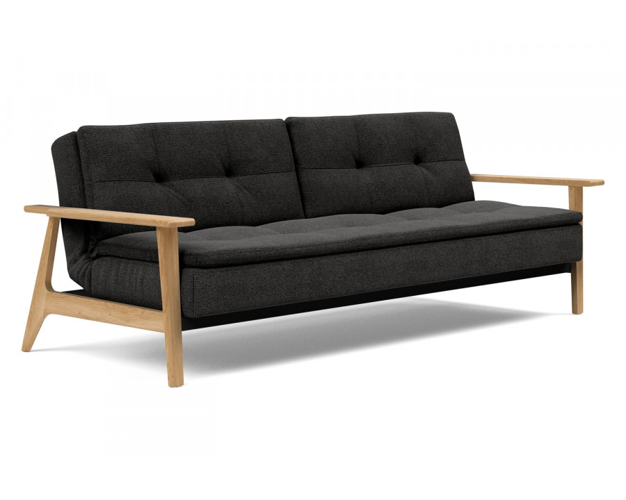 Innovation Living Dublexo Frej Sofa Bed Oak - 577 Kenya Dark Gray