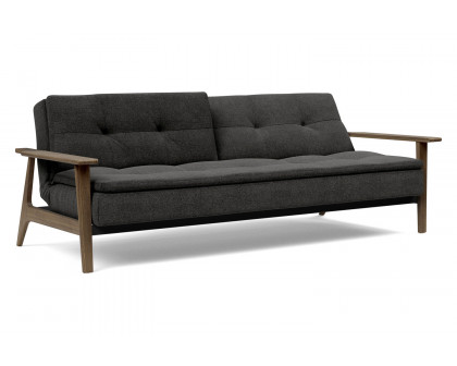 Innovation Living Dublexo Frej Sofa Bed Smoked Oak - 577 Kenya Dark Gray