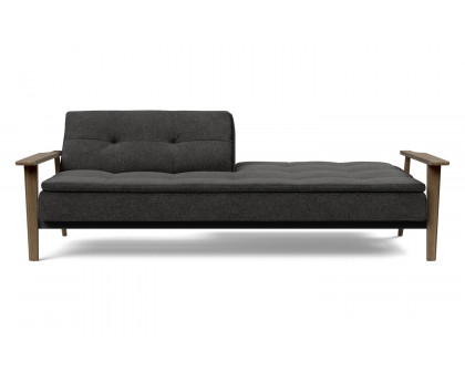 Innovation Living Dublexo Frej Sofa Bed Smoked Oak - 577 Kenya Dark Gray