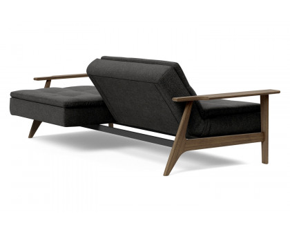 Innovation Living Dublexo Frej Sofa Bed Smoked Oak - 577 Kenya Dark Gray