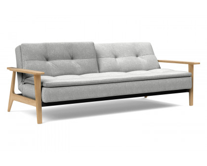 Innovation Living Dublexo Frej Sofa Bed Oak - 590 Micro Check Gray