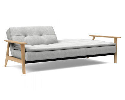 Innovation Living Dublexo Frej Sofa Bed Oak - 590 Micro Check Gray