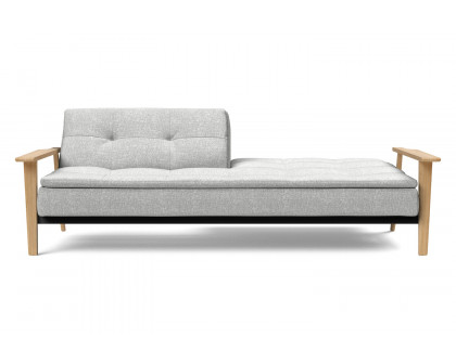 Innovation Living Dublexo Frej Sofa Bed Oak - 590 Micro Check Gray