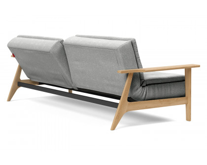 Innovation Living Dublexo Frej Sofa Bed Oak - 590 Micro Check Gray