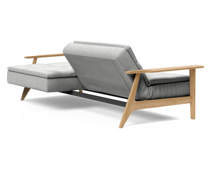 Innovation Living Dublexo Frej Sofa Bed Oak - 590 Micro Check Gray