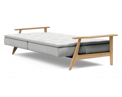 Innovation Living Dublexo Frej Sofa Bed Oak - 590 Micro Check Gray