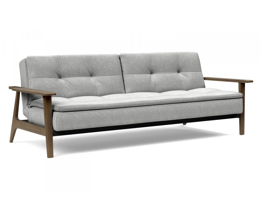 Innovation Living Dublexo Frej Sofa Bed Smoked Oak - 590 Micro Check Gray