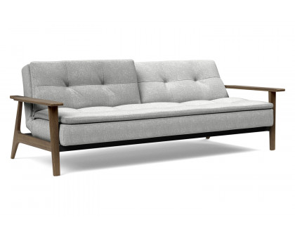 Innovation Living Dublexo Frej Sofa Bed Smoked Oak - 590 Micro Check Gray