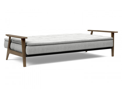 Innovation Living Dublexo Frej Sofa Bed Smoked Oak - 590 Micro Check Gray