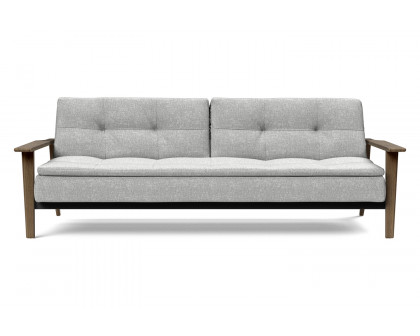 Innovation Living Dublexo Frej Sofa Bed Smoked Oak - 590 Micro Check Gray