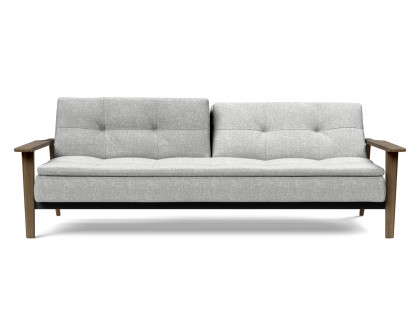 Innovation Living Dublexo Frej Sofa Bed Smoked Oak - 590 Micro Check Gray