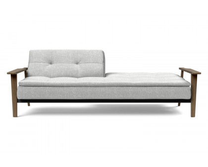 Innovation Living Dublexo Frej Sofa Bed Smoked Oak - 590 Micro Check Gray