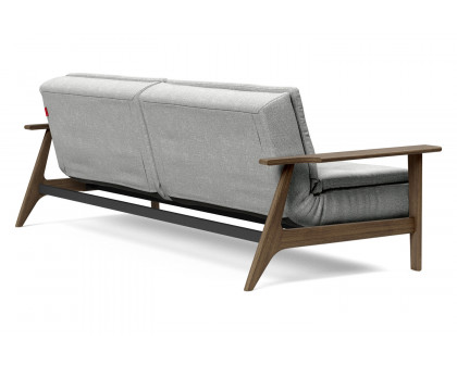 Innovation Living Dublexo Frej Sofa Bed Smoked Oak - 590 Micro Check Gray