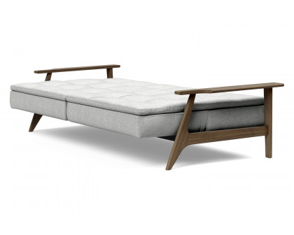 Innovation Living Dublexo Frej Sofa Bed Smoked Oak - 590 Micro Check Gray