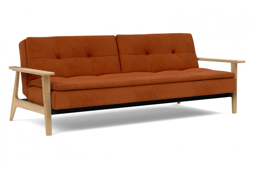 Innovation Living™ Dublexo Frej Sofa Bed Oak - 595 Corduroy Burnt Orange