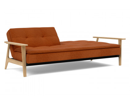 Innovation Living™ Dublexo Frej Sofa Bed Oak - 595 Corduroy Burnt Orange