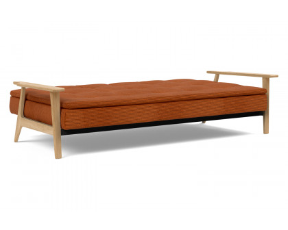 Innovation Living™ Dublexo Frej Sofa Bed Oak - 595 Corduroy Burnt Orange