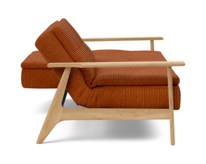 Innovation Living™ Dublexo Frej Sofa Bed Oak - 595 Corduroy Burnt Orange