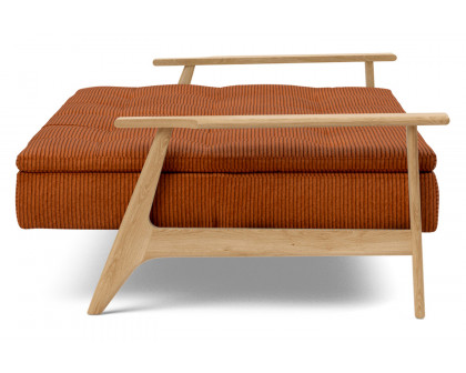 Innovation Living™ Dublexo Frej Sofa Bed Oak - 595 Corduroy Burnt Orange