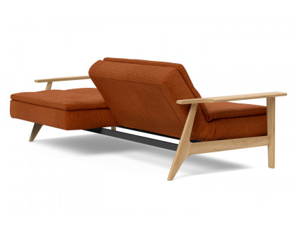 Innovation Living™ Dublexo Frej Sofa Bed Oak - 595 Corduroy Burnt Orange