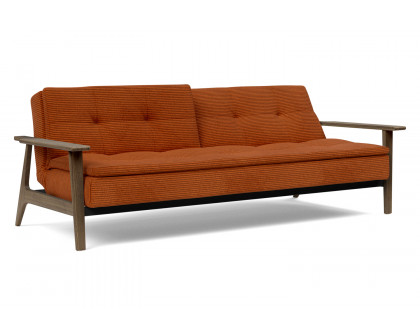 Innovation Living Dublexo Frej Sofa Bed Smoked Oak - 595 Corduroy Burnt Orange