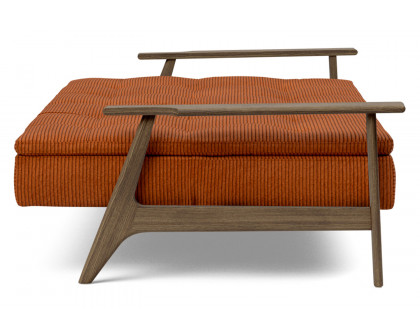 Innovation Living Dublexo Frej Sofa Bed Smoked Oak - 595 Corduroy Burnt Orange