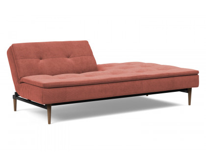 Innovation Living Dublexo Styletto Sofa Bed Dark Wood - 317 Cordufine Rust